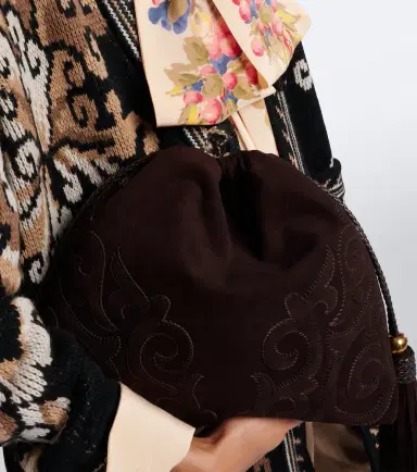 Etro Kalispera Medium suede shoulder bag | Thumbnail 4