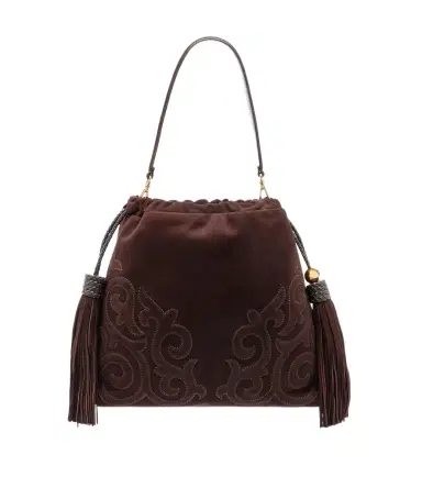 Etro Kalispera Medium suede shoulder bag | Thumbnail 1