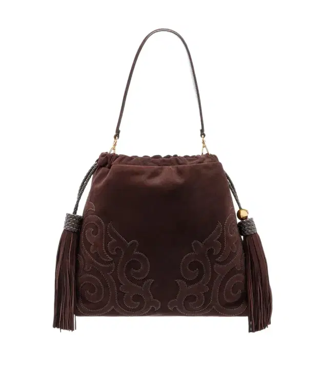 Etro Kalispera Medium suede shoulder bag