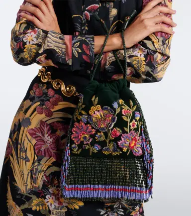 Etro Kalispera Small beaded suede shoulder bag | Thumbnail 5