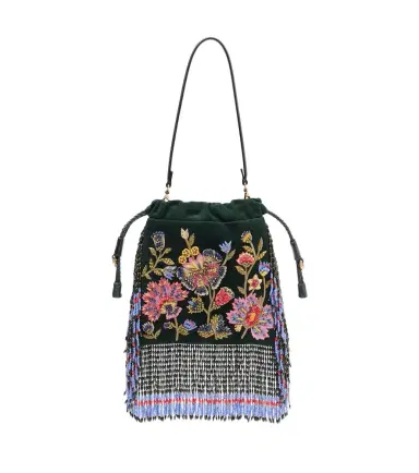 Etro Kalispera Small beaded suede shoulder bag | Thumbnail 1