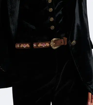 Etro Beaded suede belt | Thumbnail 3