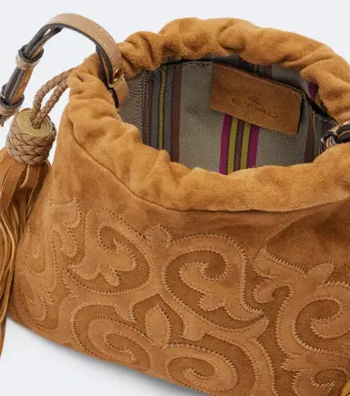 Etro Kalispera Small embroidered suede clutch | Thumbnail 2