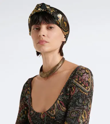 Etro Knotted jacquard headband | Thumbnail 4 Etro Knotted jacquard headband | Thumbnail 4