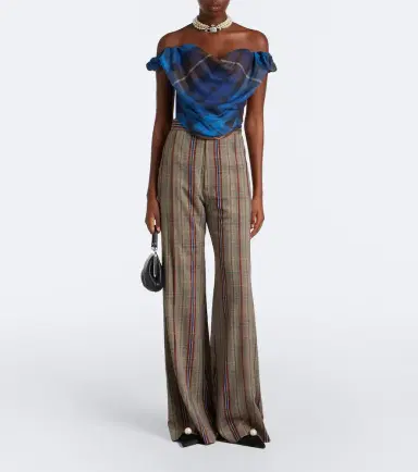 Vivienne Westwood Sunday plaid wool bustier top | Thumbnail 5