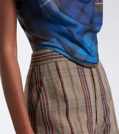 Vivienne Westwood Sunday plaid wool bustier top | Thumbnail 6