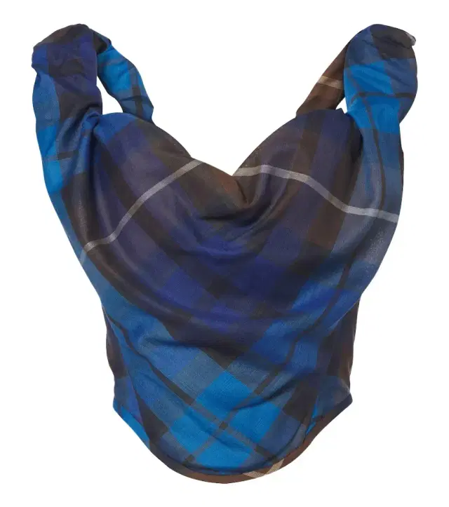 Vivienne Westwood Sunday plaid wool bustier top