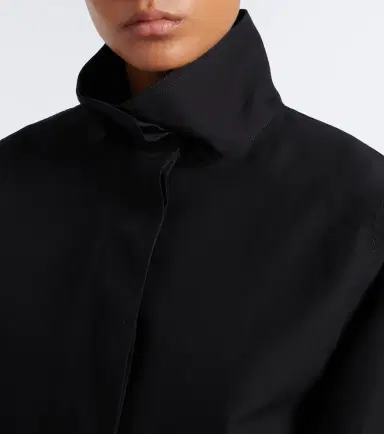 Alaïa Alaïa Cropped cotton and silk jacket | Thumbnail 3 Alaïa Alaïa Cropped cotton and silk jacket | Thumbnail 3