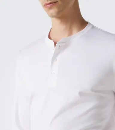 Ralph Lauren Purple Label Cotton jersey Henley shirt | Thumbnail 5