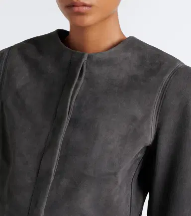 Alaïa Alaïa Cropped suede jacket | Thumbnail 2 Alaïa Alaïa Cropped suede jacket | Thumbnail 2