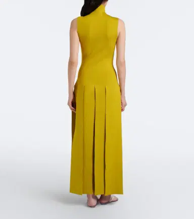 Alaïa Alaïa Pleated knitted maxi dress | Thumbnail 6