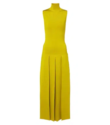 Alaïa Alaïa Pleated knitted maxi dress | Thumbnail 1