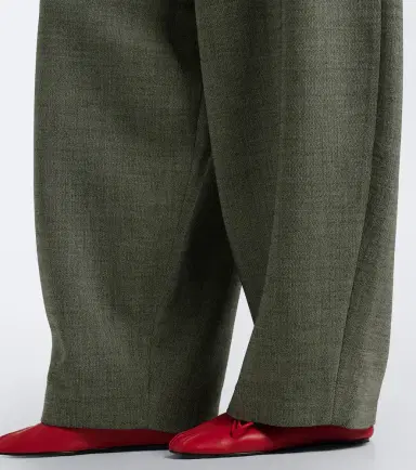 Magda Butrym Herringbone wool-blend barrel-leg pants | Thumbnail 3 Magda Butrym Herringbone wool-blend barrel-leg pants | Thumbnail 3