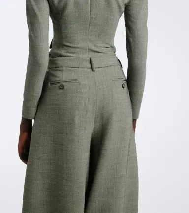 Magda Butrym Herringbone wool-blend barrel-leg pants | Thumbnail 6 Magda Butrym Herringbone wool-blend barrel-leg pants | Thumbnail 6