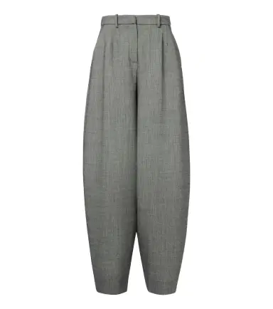 Magda Butrym Herringbone wool-blend barrel-leg pants | Thumbnail 1 Magda Butrym Herringbone wool-blend barrel-leg pants | Thumbnail 1