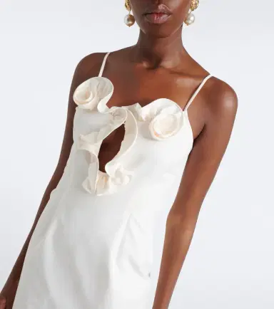 Magda Butrym Floral-appliqué cotton midi dress | Thumbnail 2