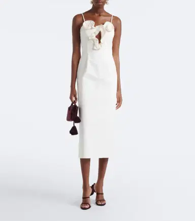 Magda Butrym Floral-appliqué cotton midi dress | Thumbnail 3