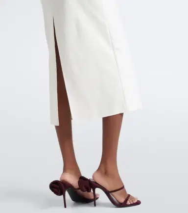 Magda Butrym Floral-appliqué cotton midi dress | Thumbnail 4