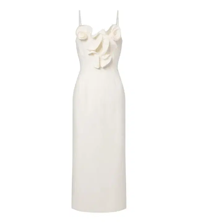 Magda Butrym Floral-appliqué cotton midi dress