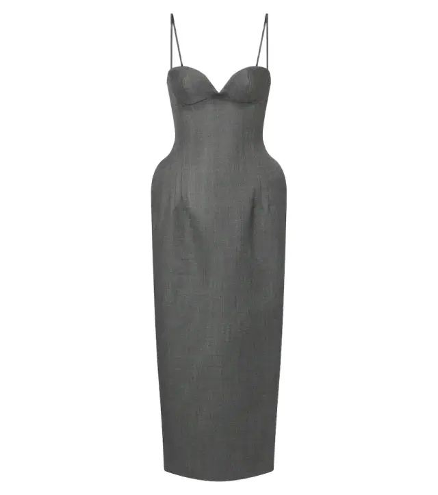 Magda Butrym Wool corset cocktail dress