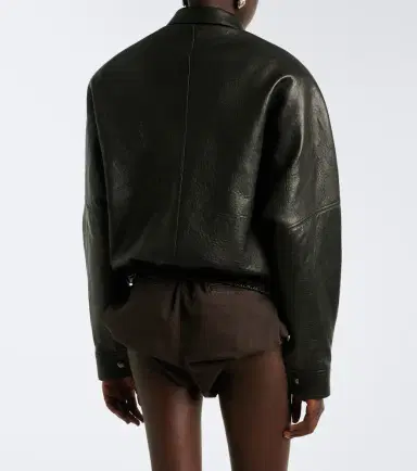 Magda Butrym Leather blouson jacket | Thumbnail 6 Magda Butrym Leather blouson jacket | Thumbnail 6