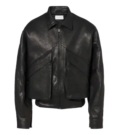 Magda Butrym Leather blouson jacket | Thumbnail 1 Magda Butrym Leather blouson jacket | Thumbnail 1