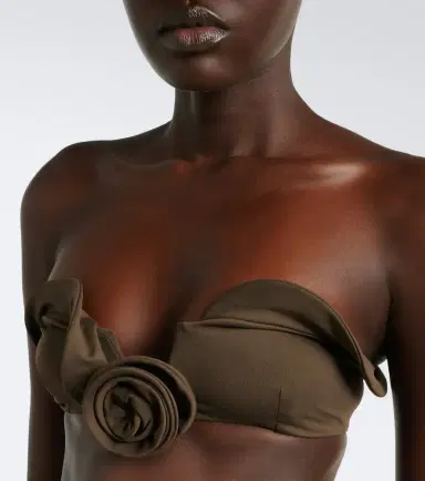 Magda Butrym Floral-appliqué bikini top | Thumbnail 4