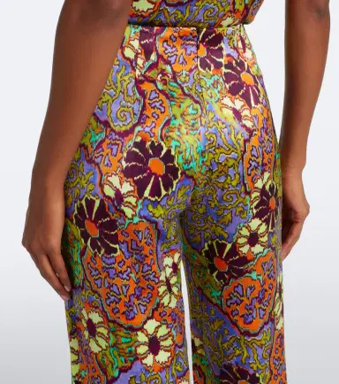 ALÉMAIS Alémais Joanna fringed printed wide-leg pants | Thumbnail 3