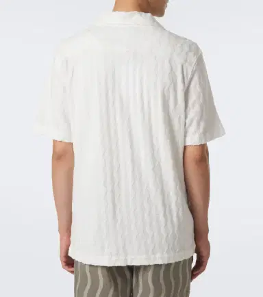 Frescobol Carioca Terry-trimmed cotton-blend bowling shirt | Thumbnail 3 Frescobol Carioca Terry-trimmed cotton-blend bowling shirt | Thumbnail 3