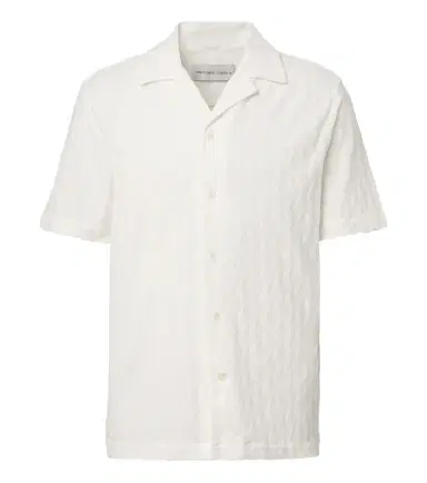 Frescobol Carioca Terry-trimmed cotton-blend bowling shirt | Thumbnail 1 Frescobol Carioca Terry-trimmed cotton-blend bowling shirt | Thumbnail 1