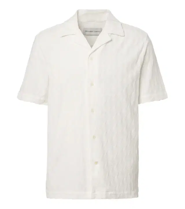 Frescobol Carioca Terry-trimmed cotton-blend bowling shirt