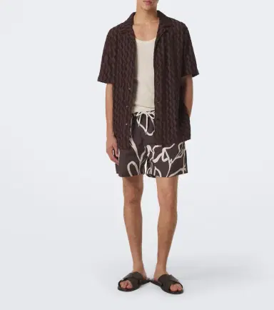 Frescobol Carioca Terry-trimmed cotton-blend bowling shirt | Thumbnail 5 Frescobol Carioca Terry-trimmed cotton-blend bowling shirt | Thumbnail 5