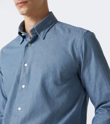 Slowear Cotton chambray shirt | Thumbnail 4