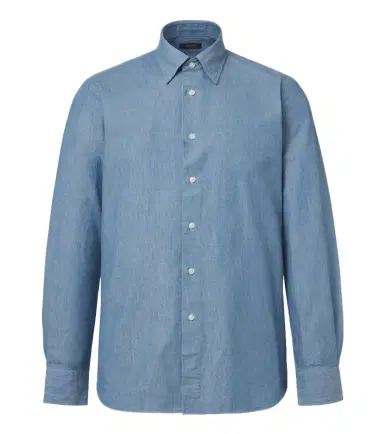 Slowear Cotton chambray shirt | Thumbnail 1