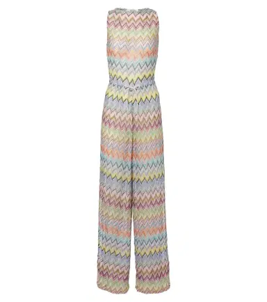Missoni Zigzag open-back lamé jumpsuit | Thumbnail 1 Missoni Zigzag open-back lamé jumpsuit | Thumbnail 1