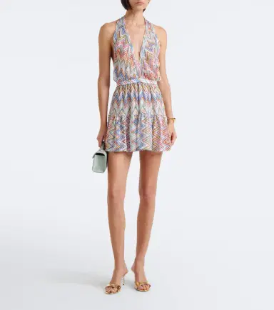 Missoni Zigzag halterneck minidress | Thumbnail 2