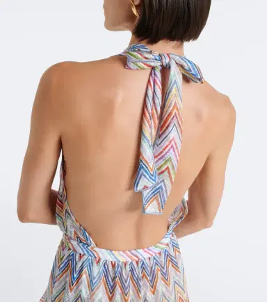 Missoni Zigzag halterneck minidress | Thumbnail 4