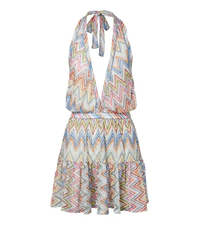 Missoni Zigzag halterneck minidress