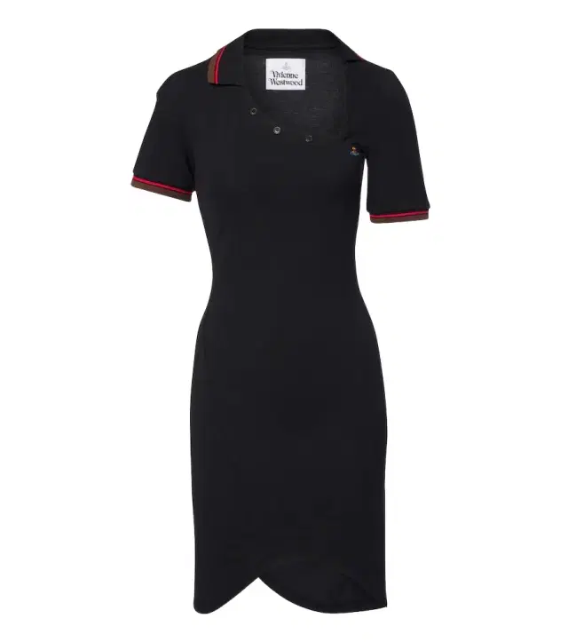 Vivienne Westwood Glory asymmetric cotton piqué polo dress
