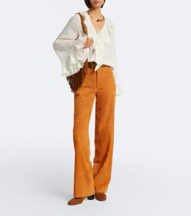 Ulla Johnson Freja suede flared pants | Thumbnail 2