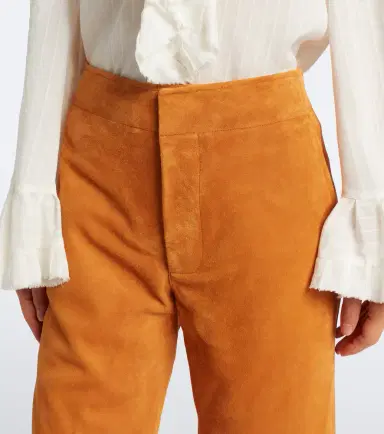 Ulla Johnson Freja suede flared pants | Thumbnail 4