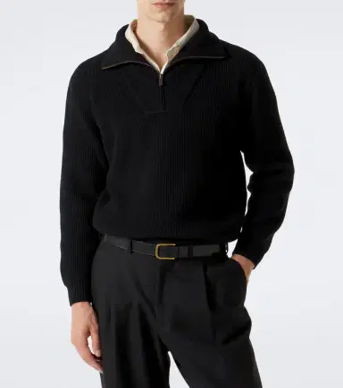 Saint Laurent Wool half-zip sweater | Thumbnail 2