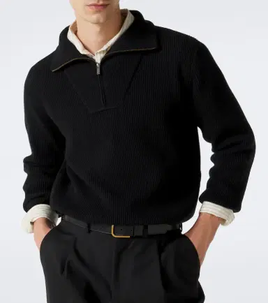 Saint Laurent Wool half-zip sweater | Thumbnail 6