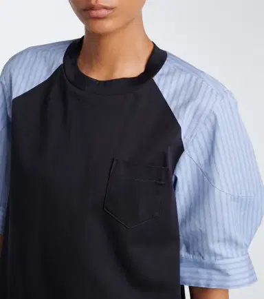 Sacai Striped cotton T-shirt | Thumbnail 5 Sacai Striped cotton T-shirt | Thumbnail 5