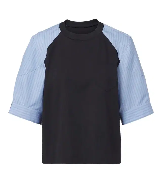 Sacai Striped cotton T-shirt
