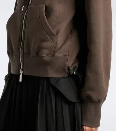 Sacai Cotton jersey hoodie | Thumbnail 2 Sacai Cotton jersey hoodie | Thumbnail 2