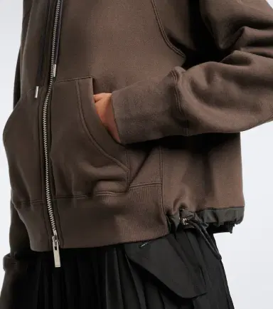 Sacai Cotton jersey hoodie | Thumbnail 6 Sacai Cotton jersey hoodie | Thumbnail 6