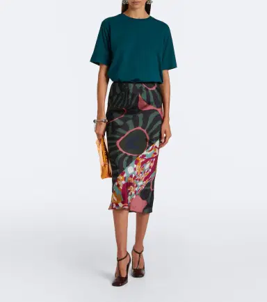 Dries Van Noten Printed midi skirt | Thumbnail 4