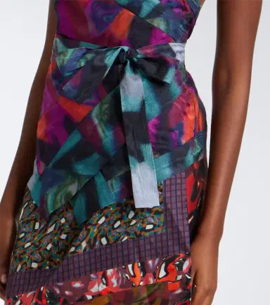 Dries Van Noten Printed moiré wrap top | Thumbnail 2 Dries Van Noten Printed moiré wrap top | Thumbnail 2