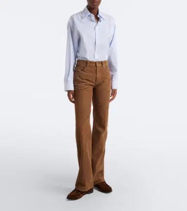 Saint Laurent '70s cotton corduroy flared pants | Thumbnail 2